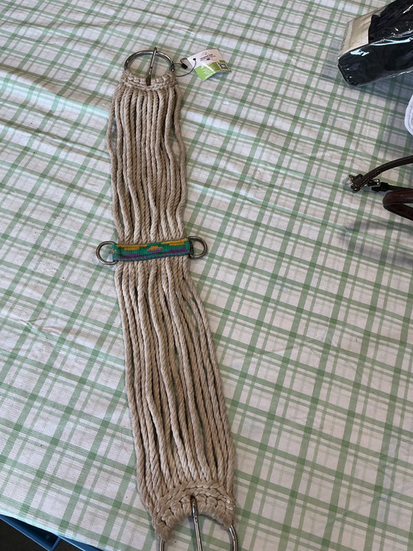 Western Cinch – Cotton Rope, Purple/Green/White, 34" | Used, Good