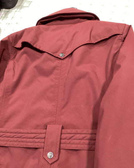 winter coat maroon heavy duty 