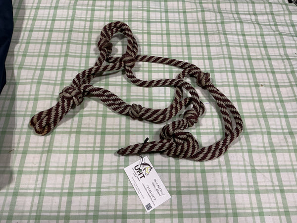 Halter – Rope, Brown & White, Horse | Used, Good