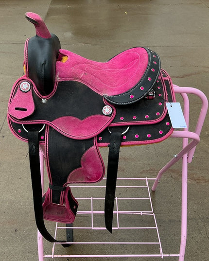 Western Saddle Kids - Pink 12" G6"