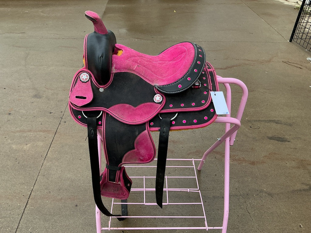 Western Saddle Kids - Pink 12" G6"