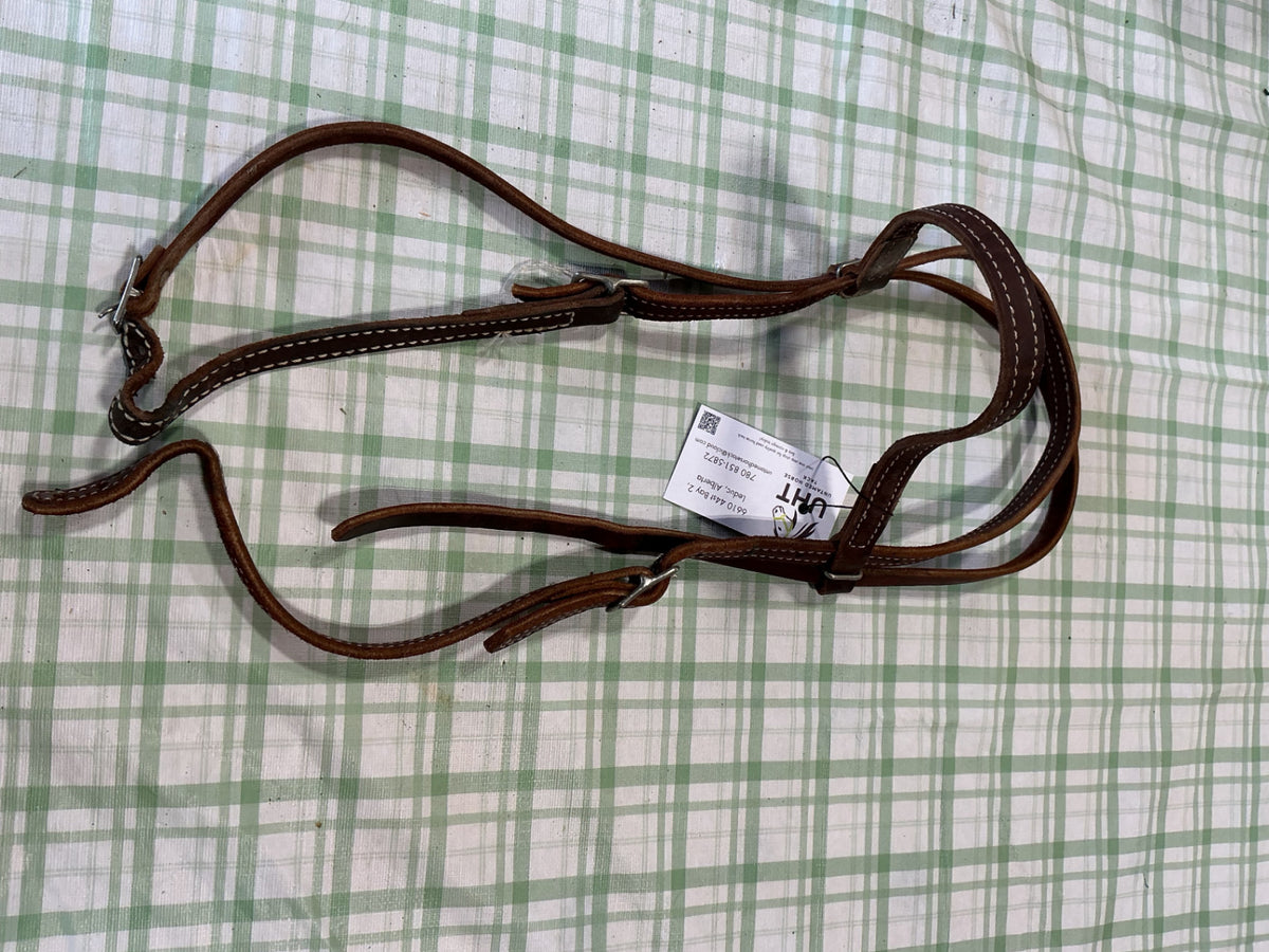 western bridle leather