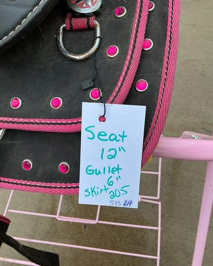 Western Saddle Kids - Pink 12" G6"