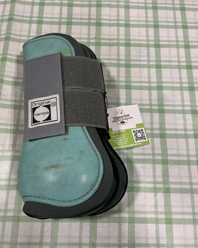 medium splint boots teal 