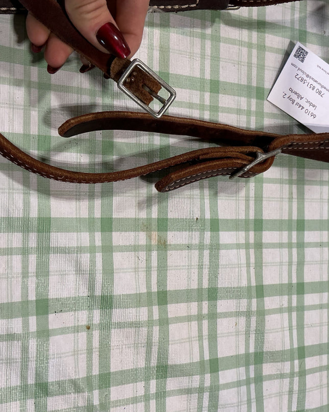 western bridle leather
