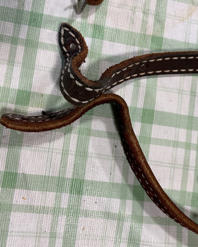 western bridle leather