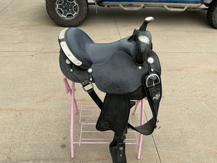 Western Gaited Saddle S16" G7" Black 