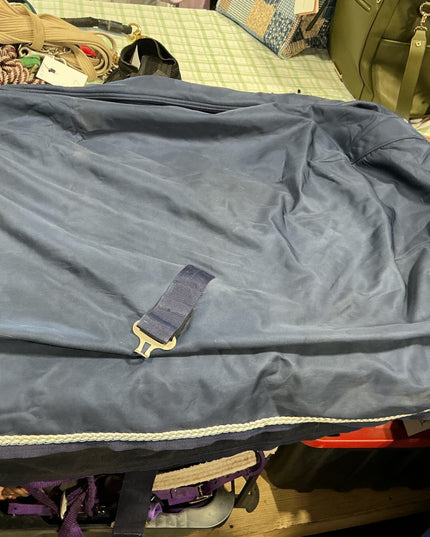 stable sheet blue 80"