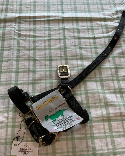 Nylon Halter Black Mini / yearling 