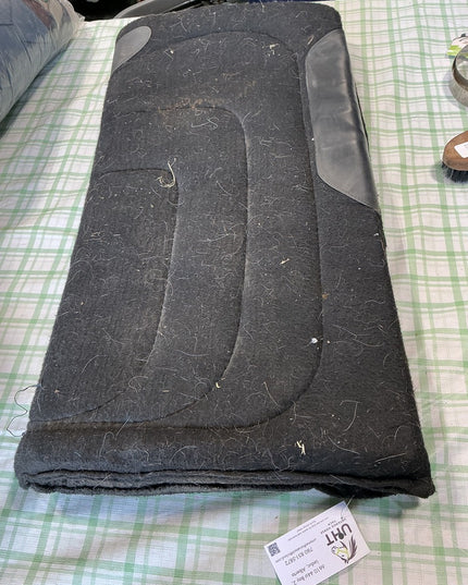 western saddle pad black fleece