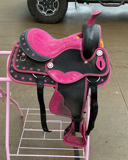 Western Saddle Kids - Pink 12" G6"