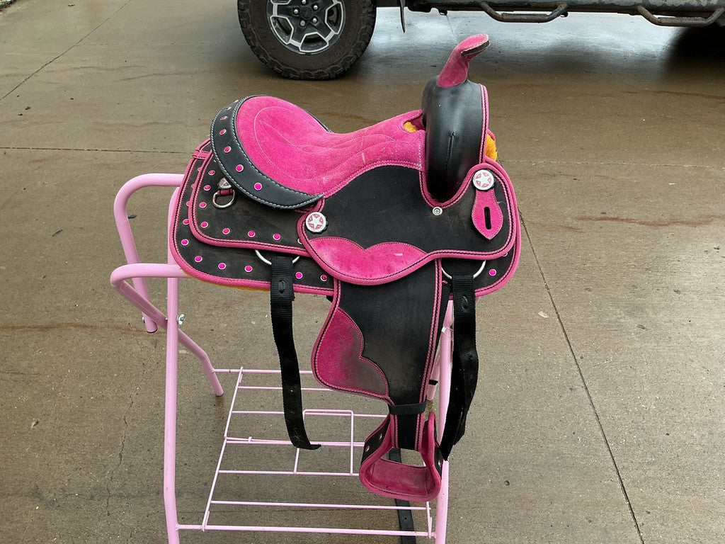 Western Saddle Kids - Pink 12" G6"