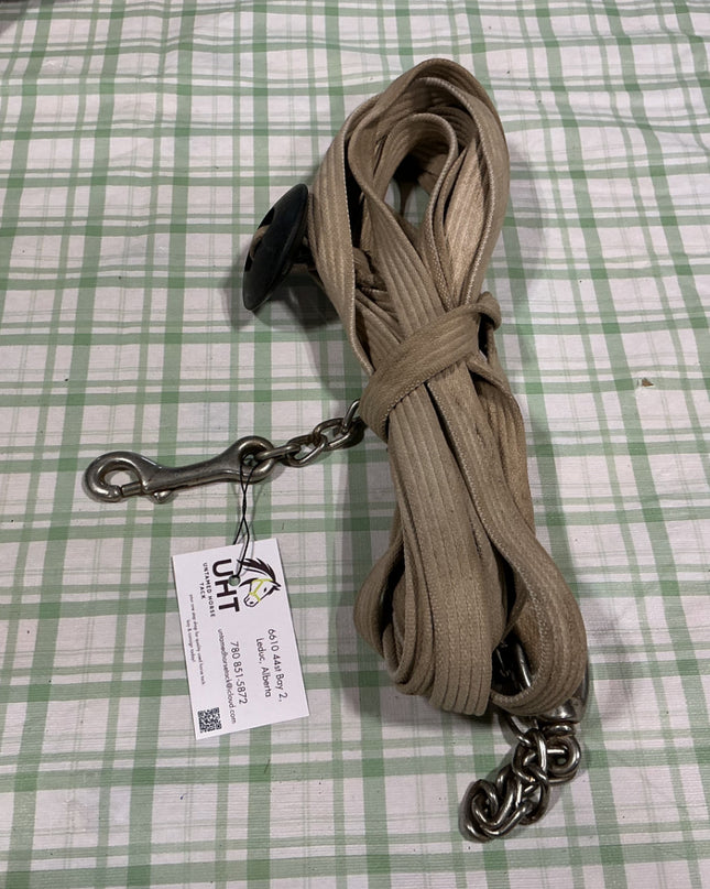 lung line with chain and weighted handle 