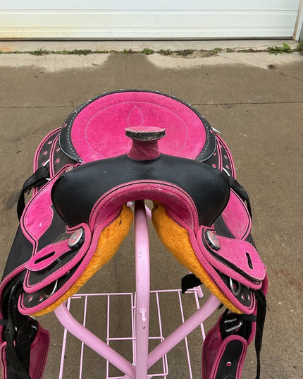 Western Saddle Kids - Pink 12" G6"
