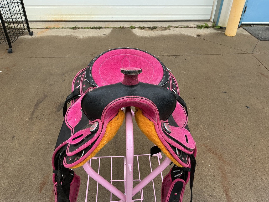 Western Saddle Kids - Pink 12" G6"