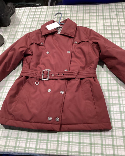winter coat maroon heavy duty 