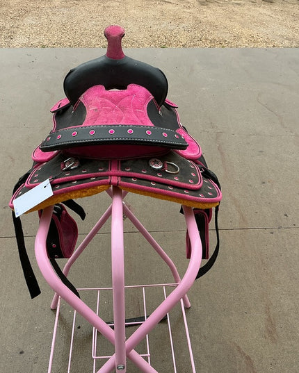 Western Saddle Kids - Pink 12" G6"