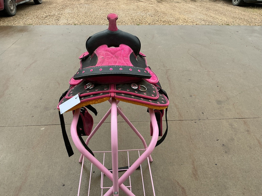 Western Saddle Kids - Pink 12" G6"