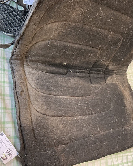 western saddle pad black fleece