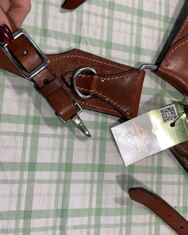 breast collar leather brown 