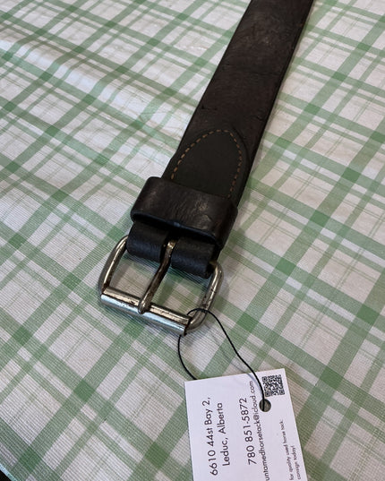 back cinch brown leather with clip