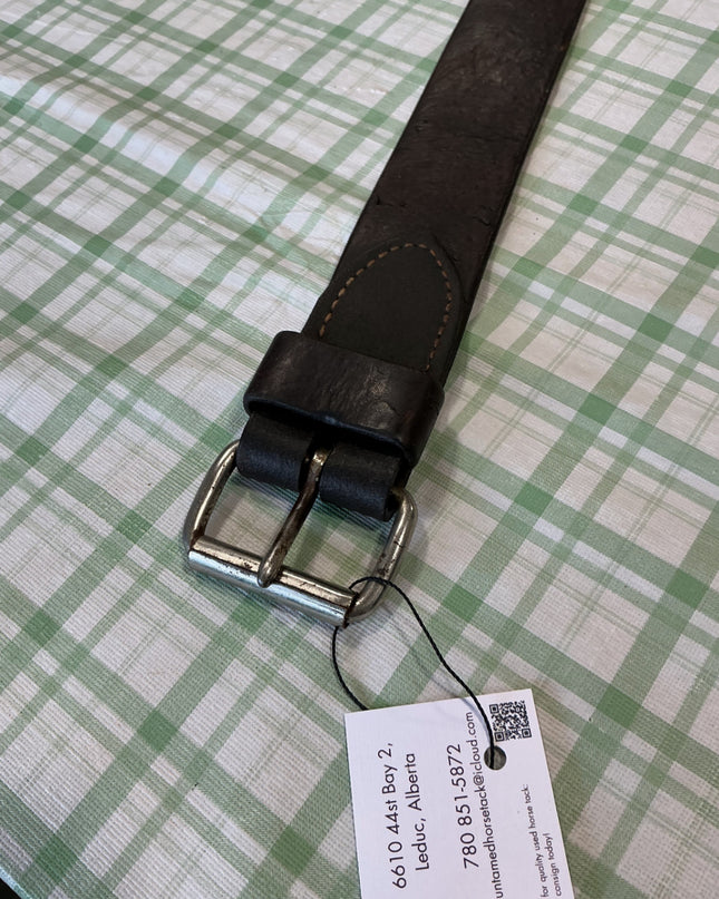 back cinch brown leather with clip