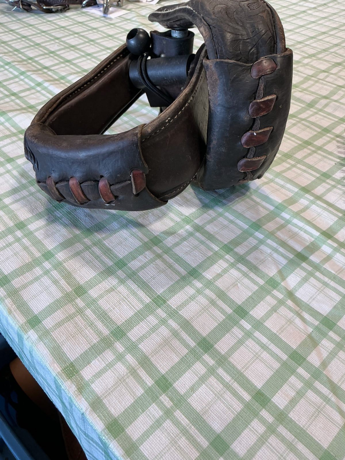 western leather stirrups