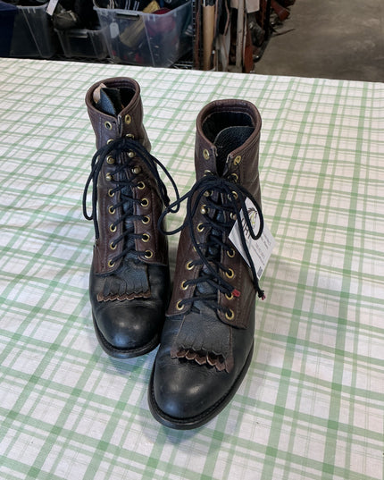 paddock boots black and brown leather 