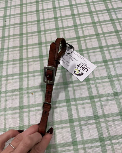 chin strap leather 