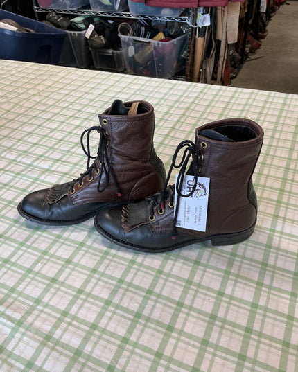 paddock boots black and brown leather 