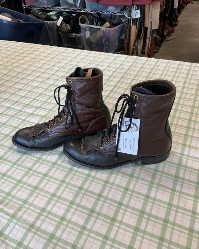 paddock boots black and brown leather 