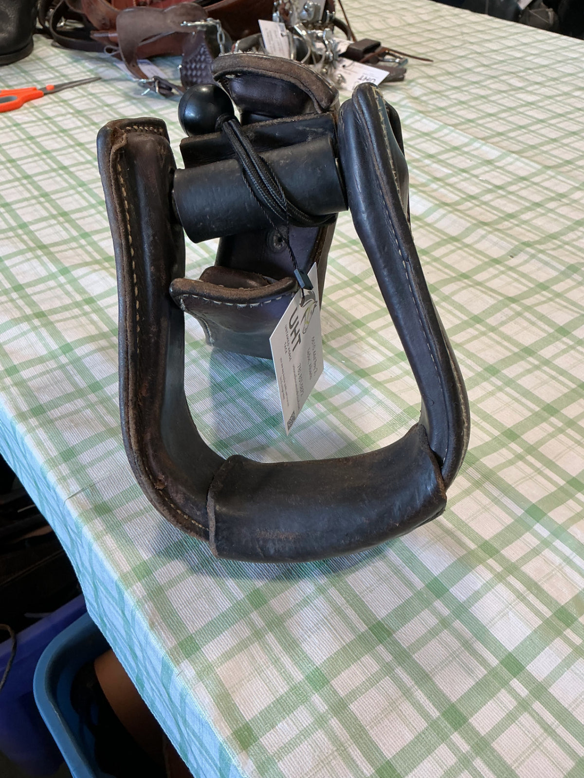western leather stirrups