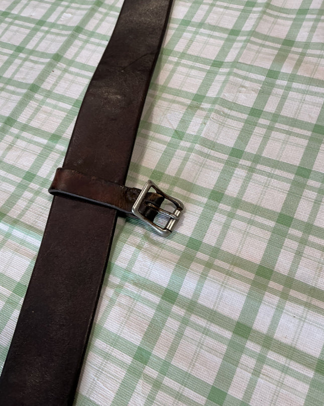 back cinch brown leather with clip