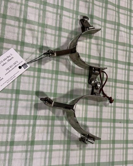spurs silver spur rollers no back strap