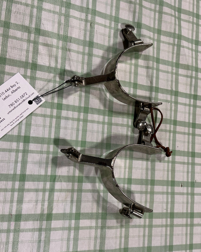 spurs silver spur rollers no back strap