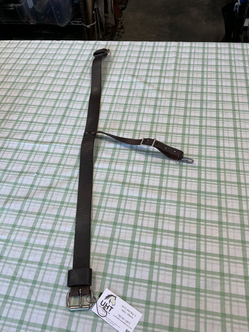 Western Back Cinch – Dark Brown Leather with Keeper | Used, Very Good