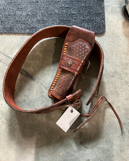 gun belt holster leather 
