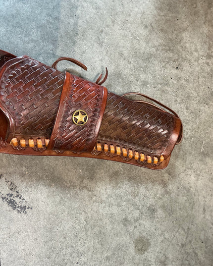 gun belt holster leather 