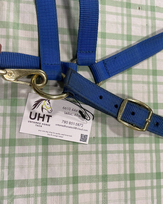 halter nylon blue 