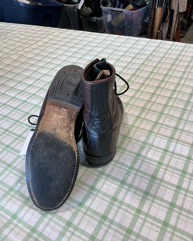 paddock boots black and brown leather 