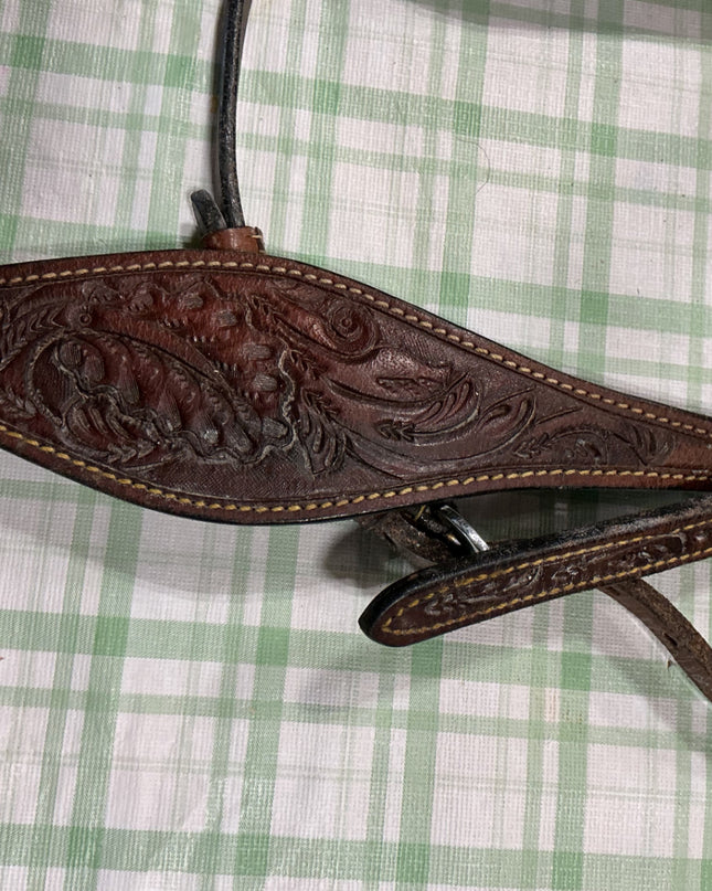western bridle built in design leather dark 