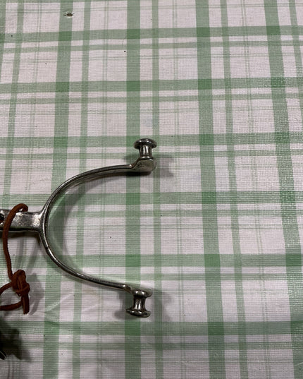 metal spurs no back strap big rollers 