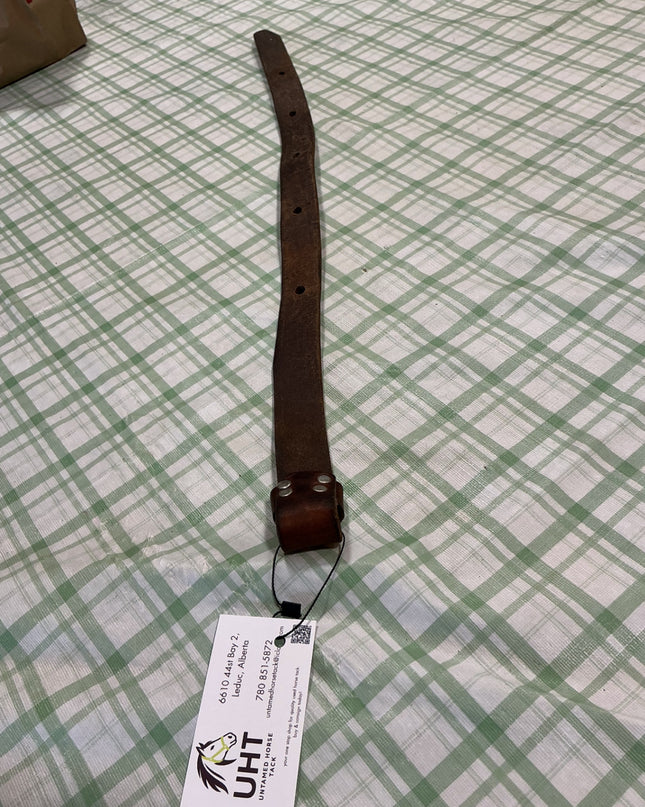 western back billet leather dark brown