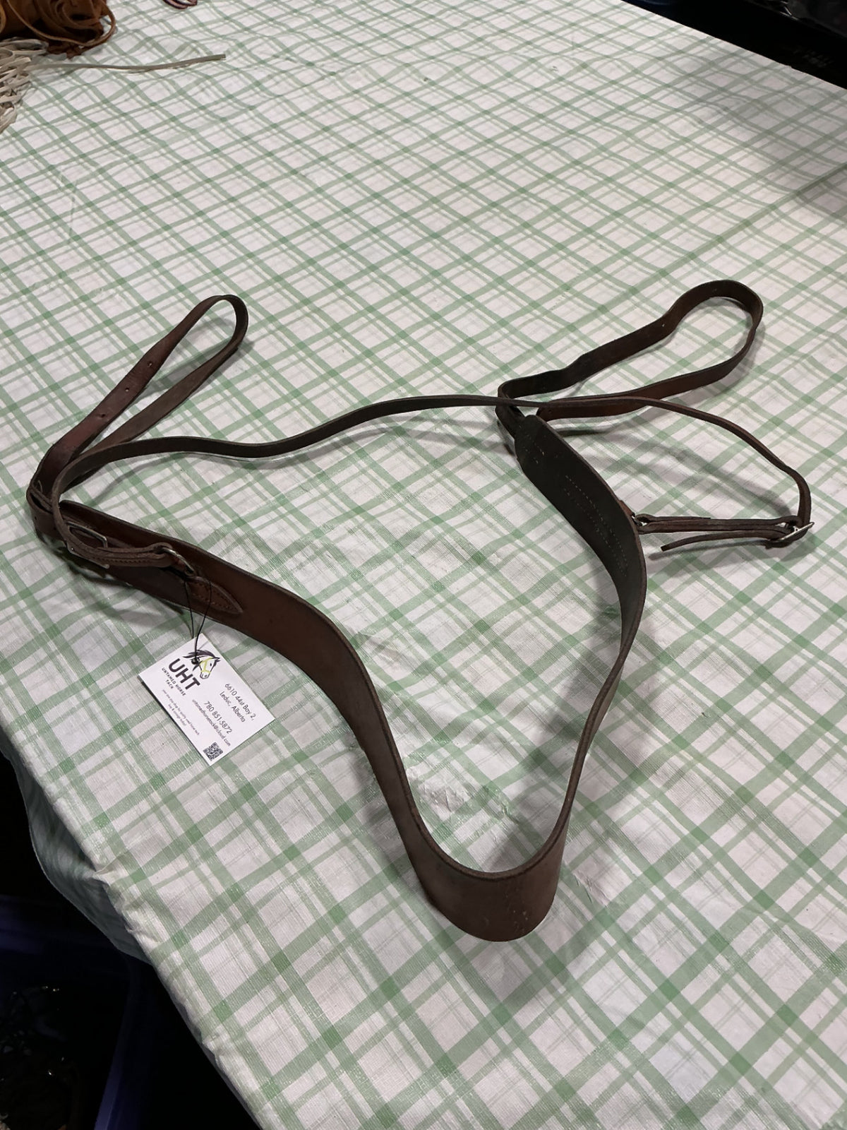 tripping collar leather dark brown
