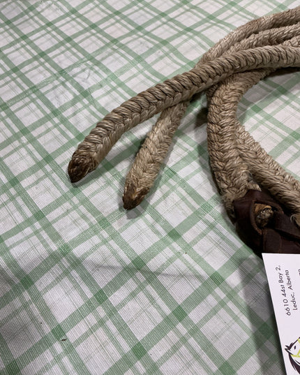 western rope split reins no clips attached