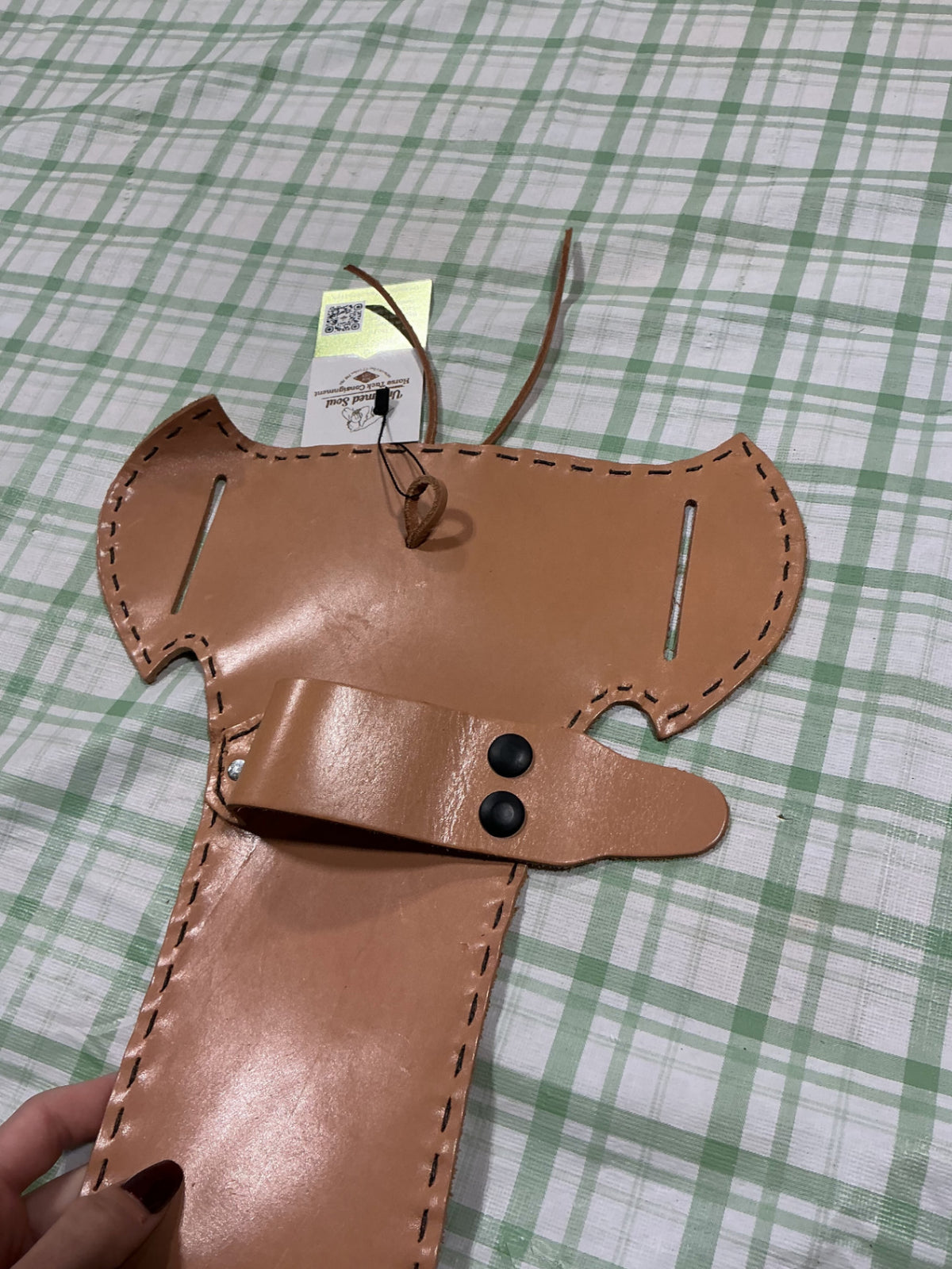 western leg holster leather