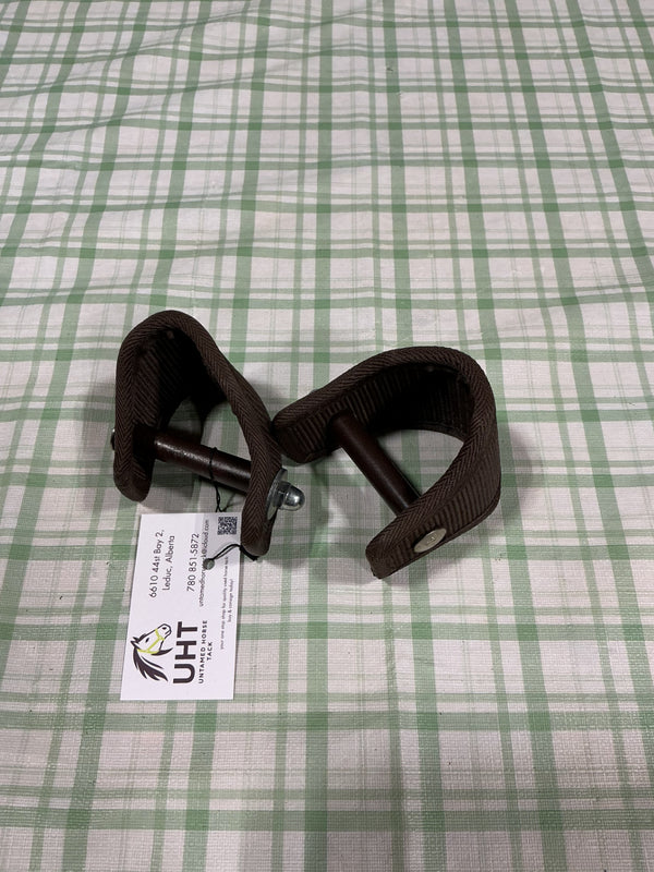 Stirrup Extenders – Brown Nylon, Small | New without Tags
