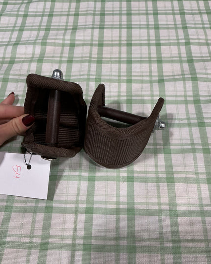 stirrup extenders brown nylon 