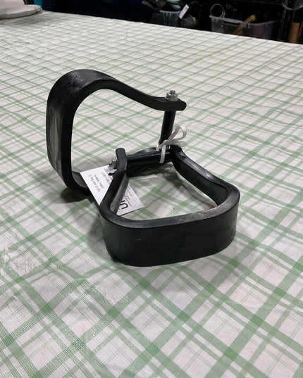 western stirrups black