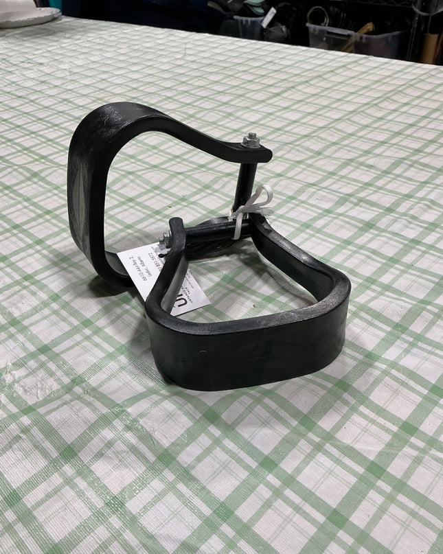 western stirrups black